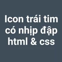 Tạo icon trái tim có nhịp đập bằng html & css